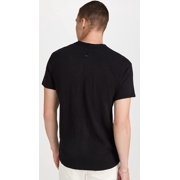 rag & bone Men's Classic Henley, Jet Black, Small