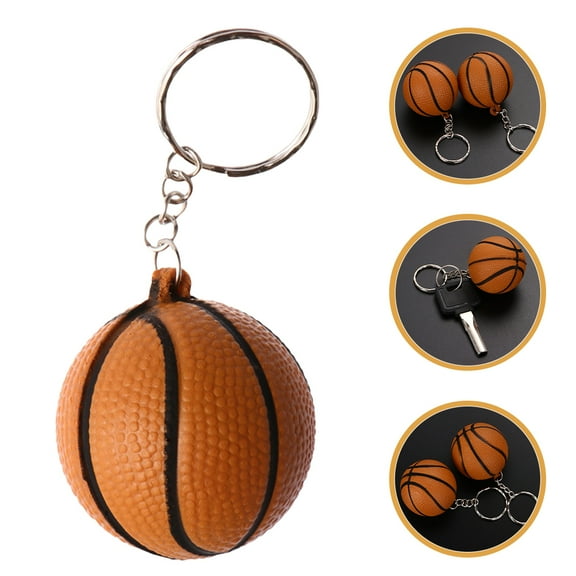 GOOHOCHY 10PCS Mini Basketball Keychains Bag Charms Sports Keychains Kids Basketball Party Favors Boys Backpack Keychain Sports Pendant Charm Keychain