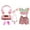 C, variant on BINGLI 17cm Doll Clothes, Dolls Keychain Accessories Outfit Set, Designer Plush Dolls Clothing, Premium Handmade Pink 7-Piece Clothes ( No Dolls )