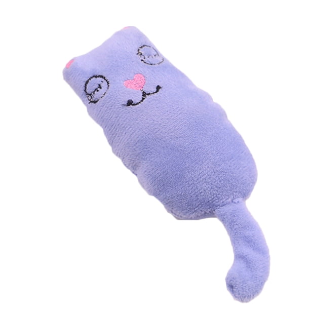 Methold Juguetes de peluche para masticar mascotas, juguete Animal de peluche de dibujos animados, Animal de terciopelo para morder la Juguetes para gatos Azul
