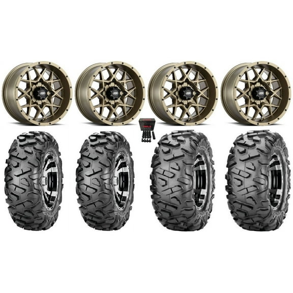 ITP Hurricane 14" Wheels Bronze 26" BigHorn Tires Can-Am Commander Maverick Renegade Outlander Defender