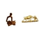 thumbnail image 1 of Estatua abstracta de un pensador humano. Escultura de arte moderno. Colección versátil. Adorno de animal Feng Shui para oficina, bar, boda o escritori, 1 of 8