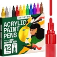 thumbnail image 1 of Marcadores de Pintura Acrílica ARTISTRO Punta Media Multicolor para Tela, Rocas, Papel, Madera, Lona, 1 of 8