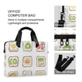 thumbnail image 4 of FORMRS 16" Laptop Bag Carrying Sleeve Case with Handle Travel Shoulder Briefcase, Toasts Pattern, 4 of 8