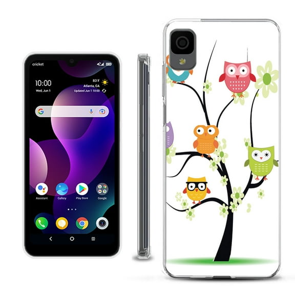 Slim-Fit Gel TPU Phone Case for TCL 30Z / 30 Z / 30 LE, by OneToughShield ® - Tree Owl