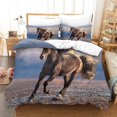 thumbnail image 1 of Horse Bedding Set Duvet Cover Sets D Comforter with Pillowcase Soft Microfiber Quilt Set with Zipper Closure, 1 of 5