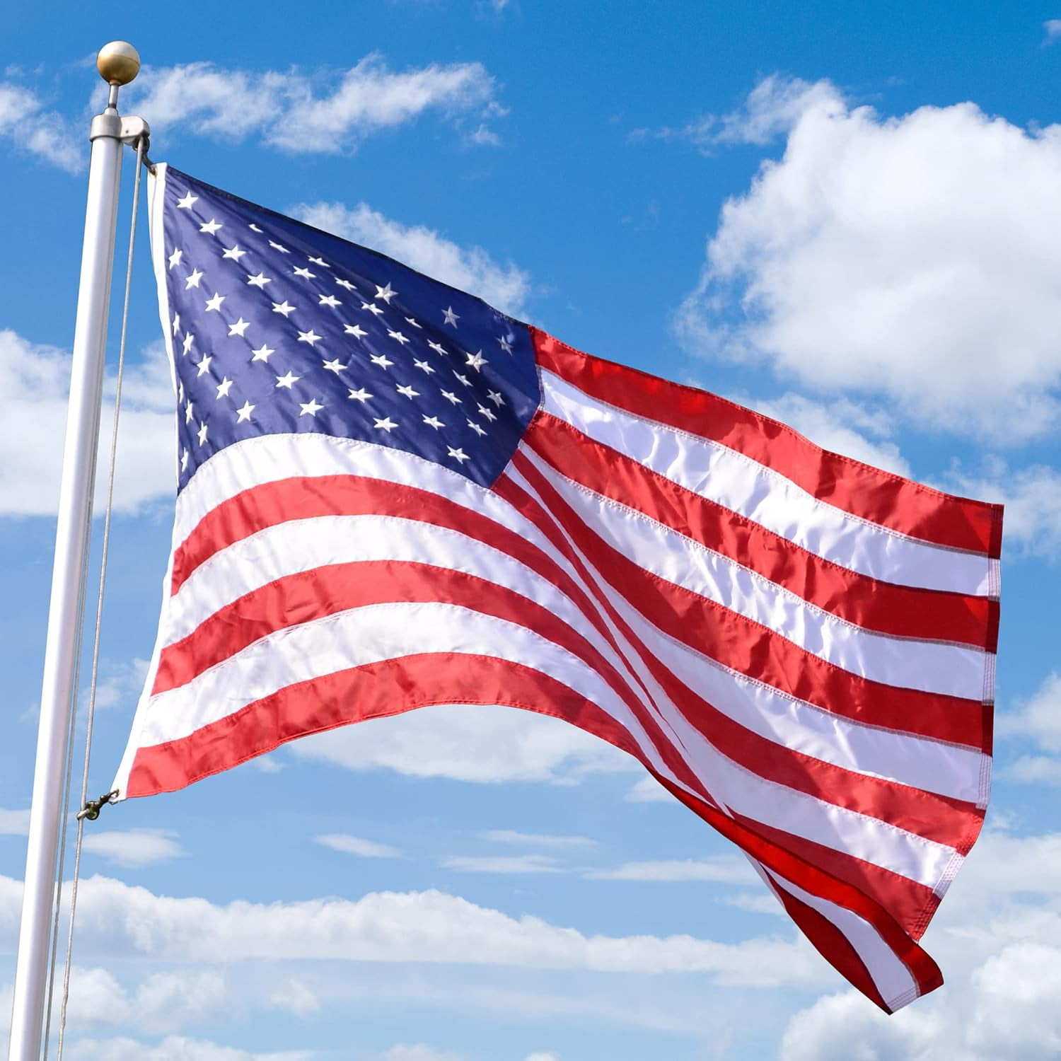 American Flag 4ft x 6ft Valley Forge Koralex II 2-Ply Sewn Polyester