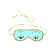 Audrey Style Silk Sleep Eye Mask in Turquoise Blue Woman Inspired by Breakfast at Tiffany's