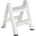 thumbnail image 2 of Rubbermaid FG420903WHT EZ Two Step Durable Folding Plastic Ladder Step Stool with Skid Resistant Foot Pads, White 2 Pack, 2 of 9