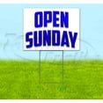 thumbnail image 1 of Open Sunday (18" x 24") Yard Sign, Includes Metal Step Stake, 1 of 6