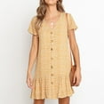 thumbnail image 1 of TIMIFIS Robes pour Femmes Été Décontractées à Imprimé Floral à Bretelles Spaghetti Robe Soleil Bohème Plage Évasée Mini Robes Été, 1 of 8
