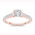 thumbnail image 2 of 3/4 Carat T.W. Diamond Half Bezel 14kt Rose Gold Classic Engagement Ring, 2 of 5
