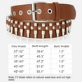 thumbnail image 3 of Studded Belt Goth Belt for Women and Men Metal Punk Belt Scene Style Cool Belts for Jeans, 3 of 3