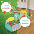 thumbnail image 2 of Kiddzery Pop-Up 190T Polyester with Tunnels Ball Pit Dart Game Play Tent Set, 5 Pieces, 2 of 9