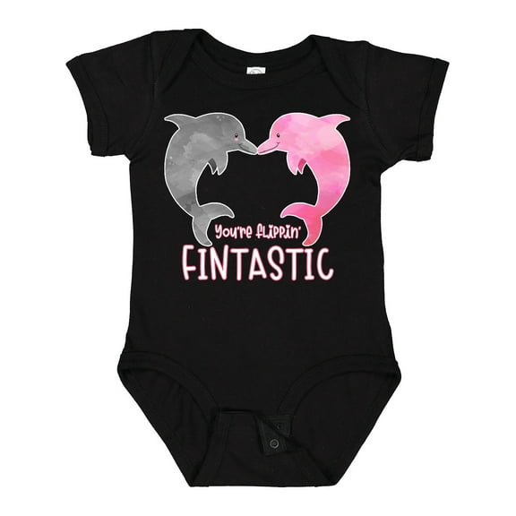 Inktastic You're Flippin' Fintastic Dolphins Boys or Girls Baby Bodysuit