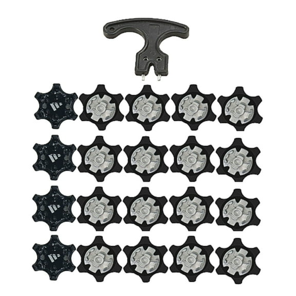 Golf Spikes Replacements 20PCS and Wrenches Tool 1PCS for Any Golf Shoe