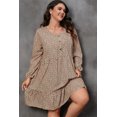 thumbnail image 4 of FOLUNSI Flattering Plus Size Dress - Tiered, Soft, Light Fit, 4 of 8