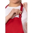 thumbnail image 3 of Delantal Unisex Chef Works con Tres Bolsillos Rojo Talla Única, 3 of 7