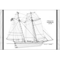 thumbnail image 1 of 24"x36" Gallery Poster, diagram of the USRC revenue cutter Louisiana 1819-1824, 1 of 1