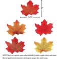 thumbnail image 5 of HWZWT Moon Boat Flakes Autumn Artificial Maple Leaf Thanksgiving Fall Plastic Leaves Wedding Party Table Decoration, 5 of 5