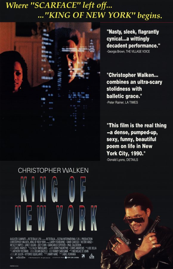 King of New York (1990) 11x17 Movie Poster