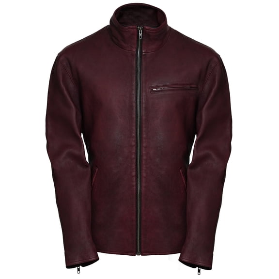 Pure Leather Slim Fit Lambskin Jacket Men - Classic Rider Casual Collar Style Jacket