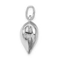 thumbnail image 2 of FB Jewels Sterling Silver Rhodium-plated Puffed Heart Charm, 2 of 4