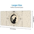 thumbnail image 4 of Black Cat Boho Gaming Mouse Pad Large Mousepad Office XL Extended Desk Mat Non-Slip Rubber Base for Office Home 31.5x11.8 Inch, 4 of 6