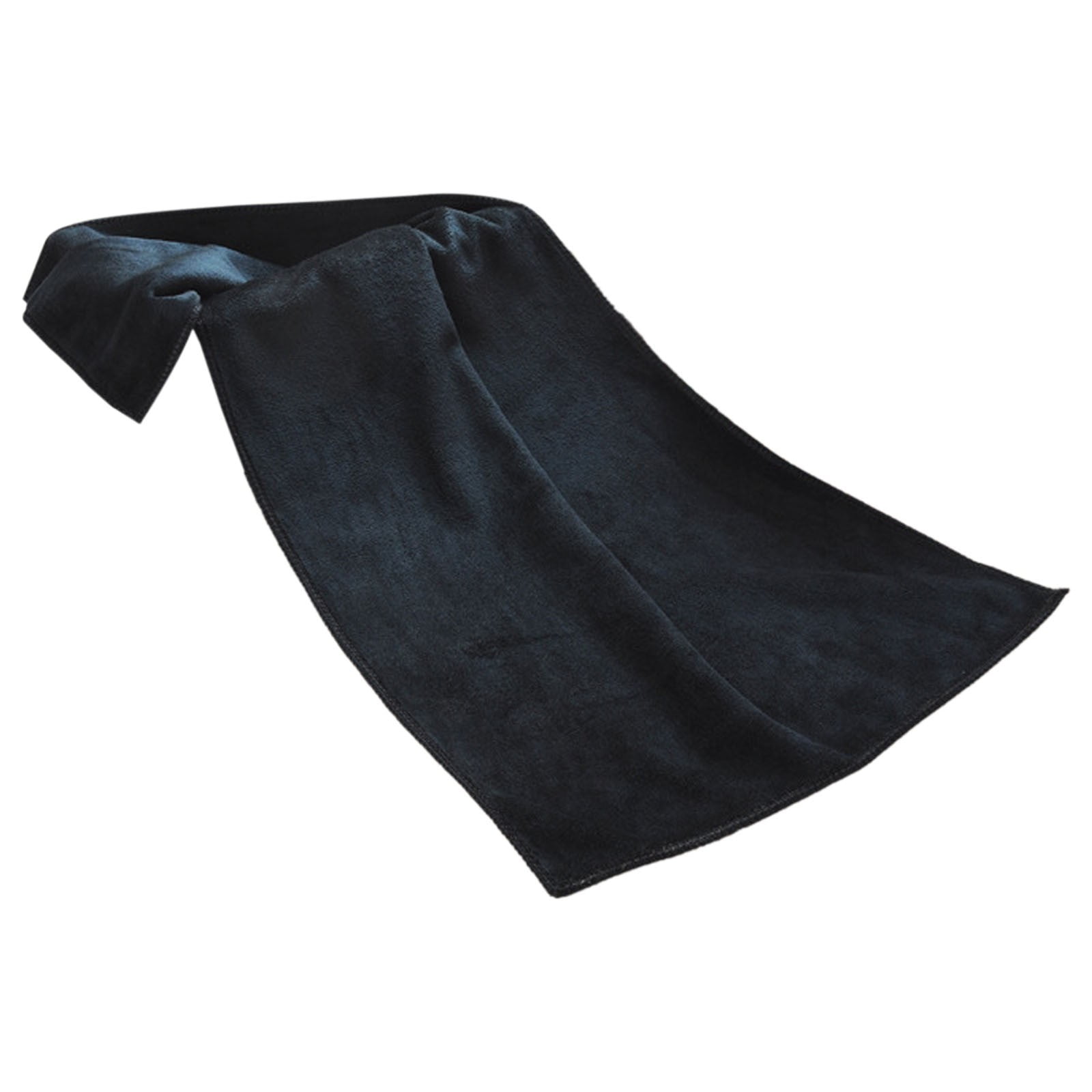 Quick Dry Soft Bath Towel for Hair & Body, 13.8"x29.5" Lightweight Sports Towel for Gym, Yoga, Beach, Highly Absorbent & Compact Workout Towel, Black (1 Pcs)