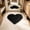 28#B, variant on Heart Shaped Rug, Plush Faux Fur Floor Mat Non Slip Soft Washable Accent Carpet Fluffy Decorative Rug, for Bedroom Bedside Nursery Dorm Vanity Living Room Home Decor