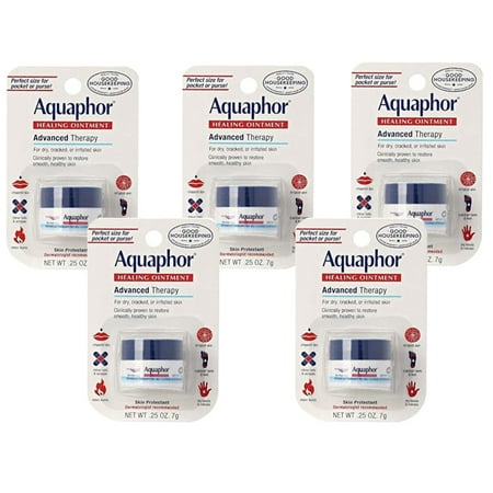 Aquaphor Healing Ointment, Advanced Therapy .25oz. (Pack of 5)
