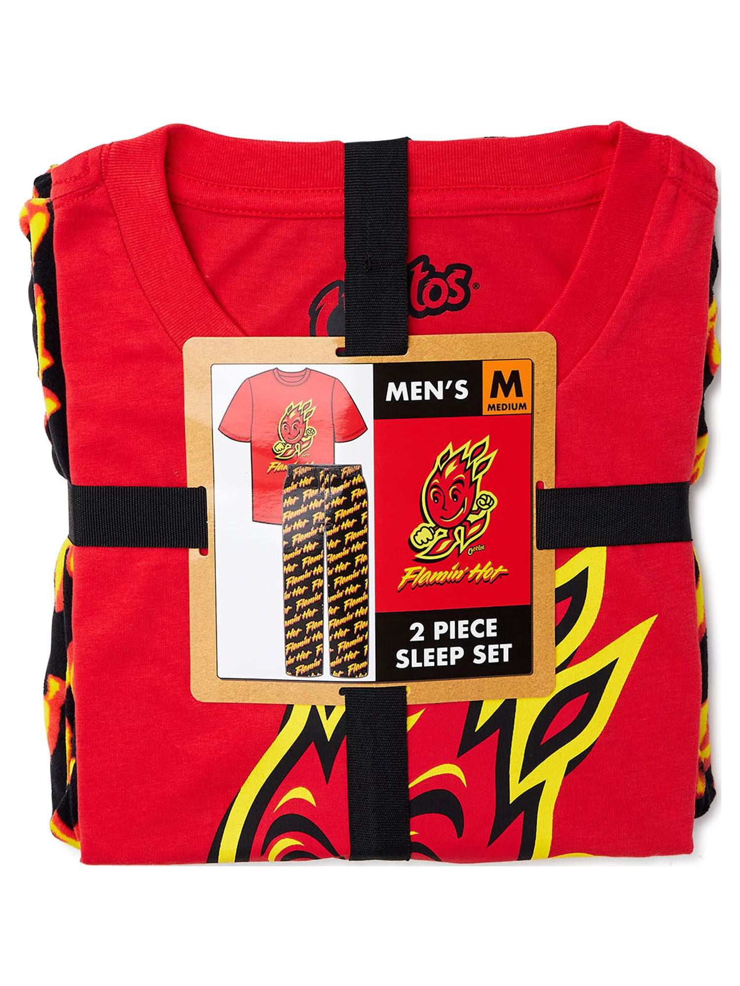 Cheetos Flamin' Hot Men's Sleepwear 2-piece Set, Size S-2XL