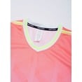 thumbnail image 4 of Xnihocha Soccer Uniforms for Kids Boys Football Jersey V Neck Practice T Shirt and Sport Shorts Set Pink 4XS, 4 of 6