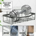 thumbnail image 3 of Virtu 5 Pack Adhesive Steel  Shower Caddy Organizer, Heavy Duty Stainless Steel Rustproof Shower Caddy, Gray, 3 of 7