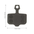 thumbnail image 2 of CIMAXIC 1Set High Performance Bike Brake Pads Semimetal Resin Material Cycling Disc Brake Replacement, 2 of 7