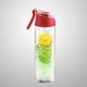thumbnail image 5 of Botella de agua con infusor de frutas de 800 ml Botella de deportes al aire libre para caminatas, viajes, acampadas (rojo), 5 of 6