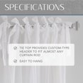 thumbnail image 4 of Cortina de ventana Elrene Home Fashions Jolie Crushed White 52 x 84, 4 of 7