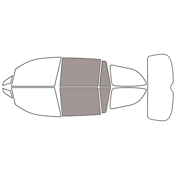 Rvinyl Window Tint Kit Compatible with Honda Pilot 2016-2022 - Back Precut Kit - 50%