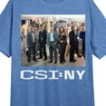 thumbnail image 2 of CSI: New York Main Cast NYC Skyline Crew Neck Short Sleeve Blue Heather Women's Night Shirt, 2 of 3