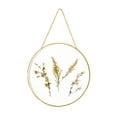 thumbnail image 5 of Mainstays Hanging Gold Circular Framed Glass Dried Pressed Floral Wall Decor, 9x9, 5 of 6