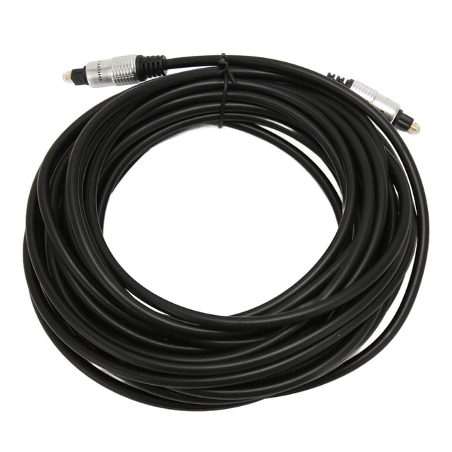 Cable de sonido óptico Conector chapado en oro Cable de fibra óptica de sonido digital transparente con carcasa de aleación de aluminio 10 m / 32,8 pies