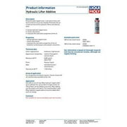 Liqui Moly Hydraulic Lifter Additive 300 ml – Reduces Engine Noise, Improves Valve Operation & Oil Performance Treatment