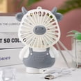 thumbnail image 5 of Mini ventilador portátil de mano recargable por USB de Hello Kitty para estudiantes, súper silencioso, lindo ventilador de escritorio para cama al aire libre, regalo, 5 of 5