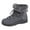 Gray, variant on Gyexs Winter Boots for Women Snow: Furry Lined Warm Ankle Boots - Adjustable Waterproof Outdoor Zipper Snow Shoes, , Size 6.5