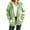 A119 Mint Green, variant on Xdegoge Fleece Plaid Jackets for Women Zip up Lightweight Flannel Shackets Fuzzy Long Sleeve Hoodies Drawstring Oversized Sweatshirts Fashion Winter Outfits with Pockets Streetwear