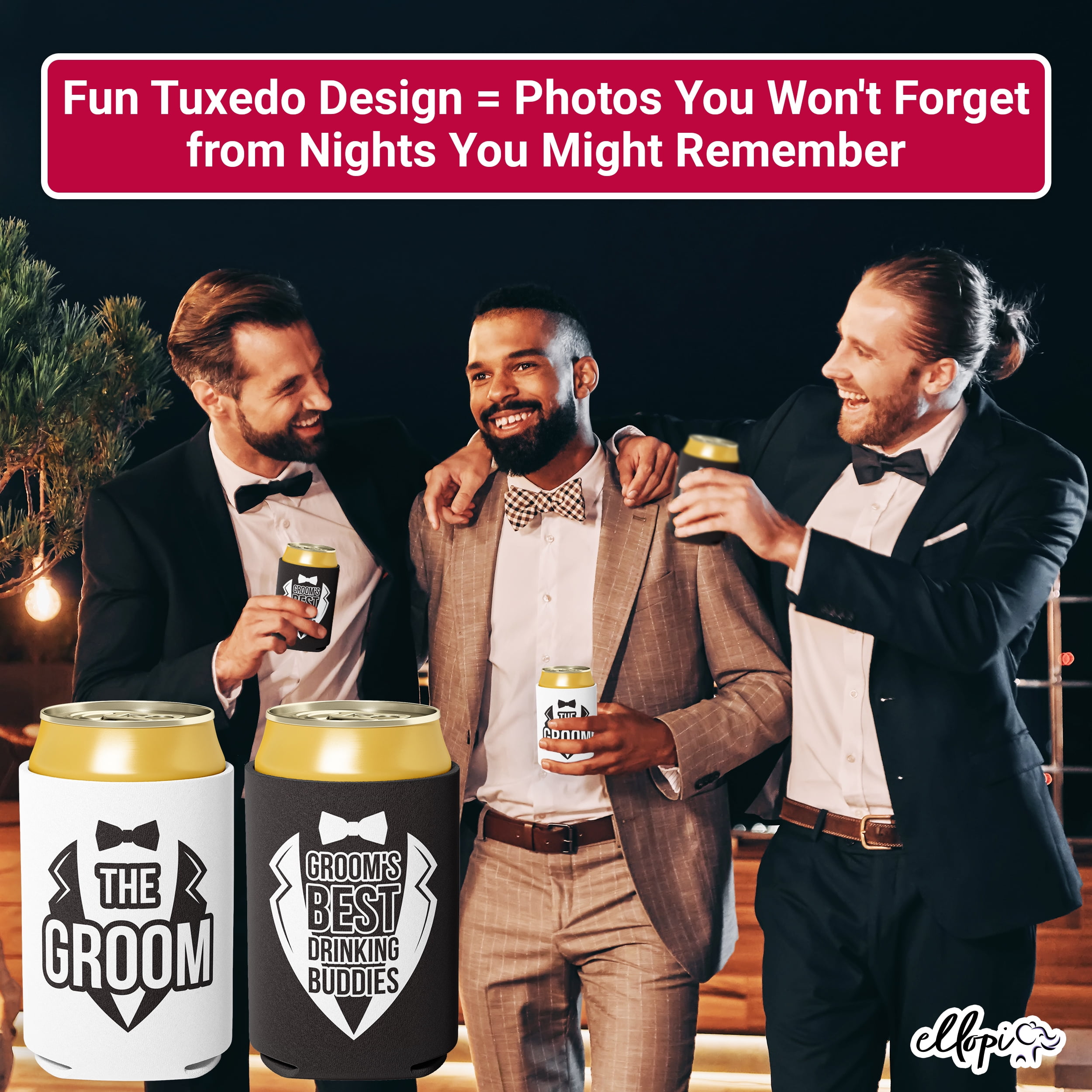 Tuxedo Beer Koozie