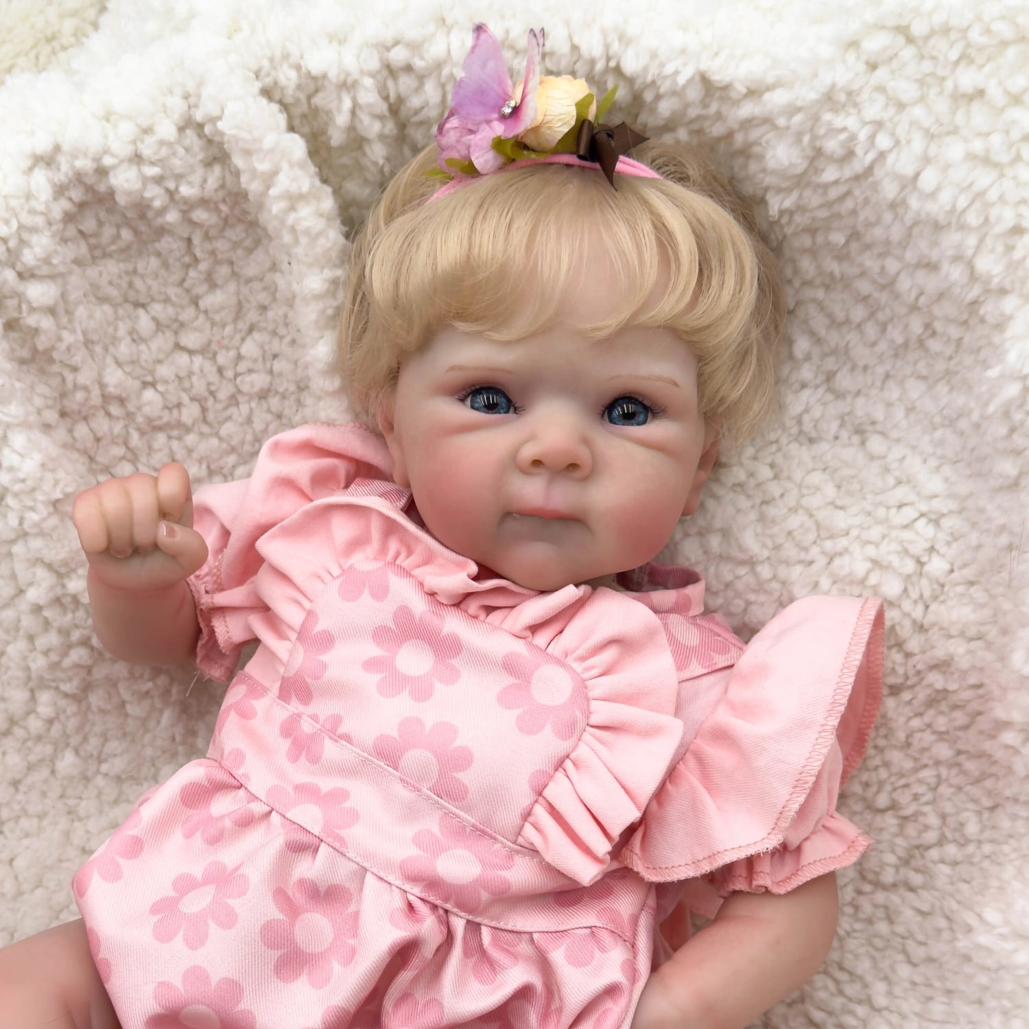 18inch Lifelike Reborn Baby Dolls Reborn Toddler Soft Cloth Body Doll  Hand-Realistic Newborn Baby Doll