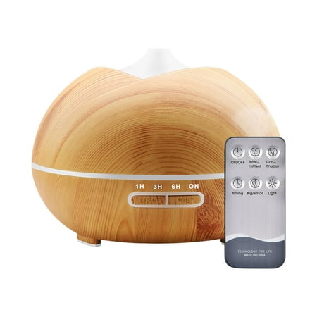 

ESULOMP Wood Grain Humidifier 400ml Desktop Aromatherapy Spray Bedroom Essential Oil Aromatherapy Machine