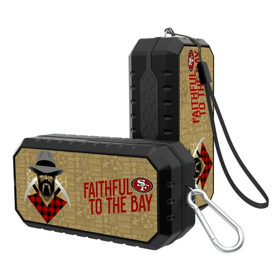 Keyscaper Black San Francisco 49ers Water Resistant Bluetooth Speaker