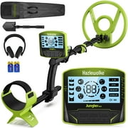Hazlewolke Metal Detector for Adults, 5 Professional Mode with Higher Accuracy 10 Waterproof Coil for Gold Detecting